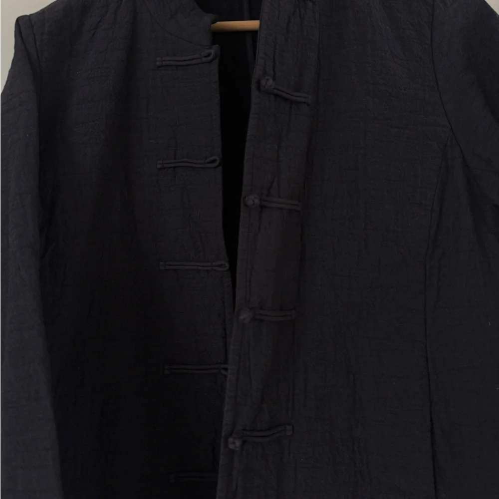 Women's Eileen Fischer Asian style coat - Picture 3 of 5